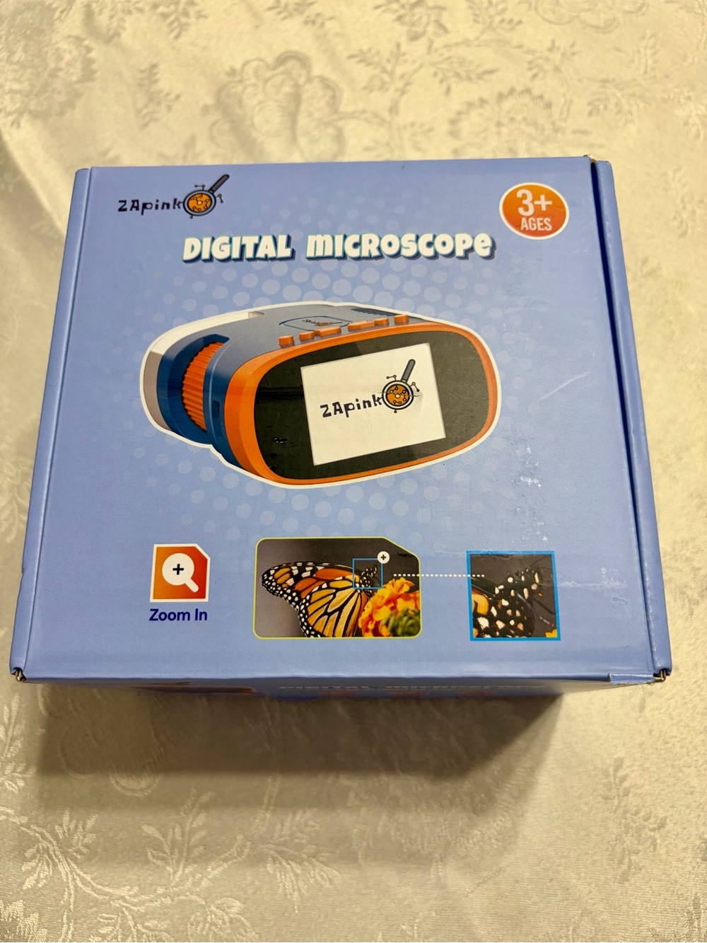 Zapinko Digital Microscope Kids-2" Screen Photo & Video Recording, Age 3+ Zoom